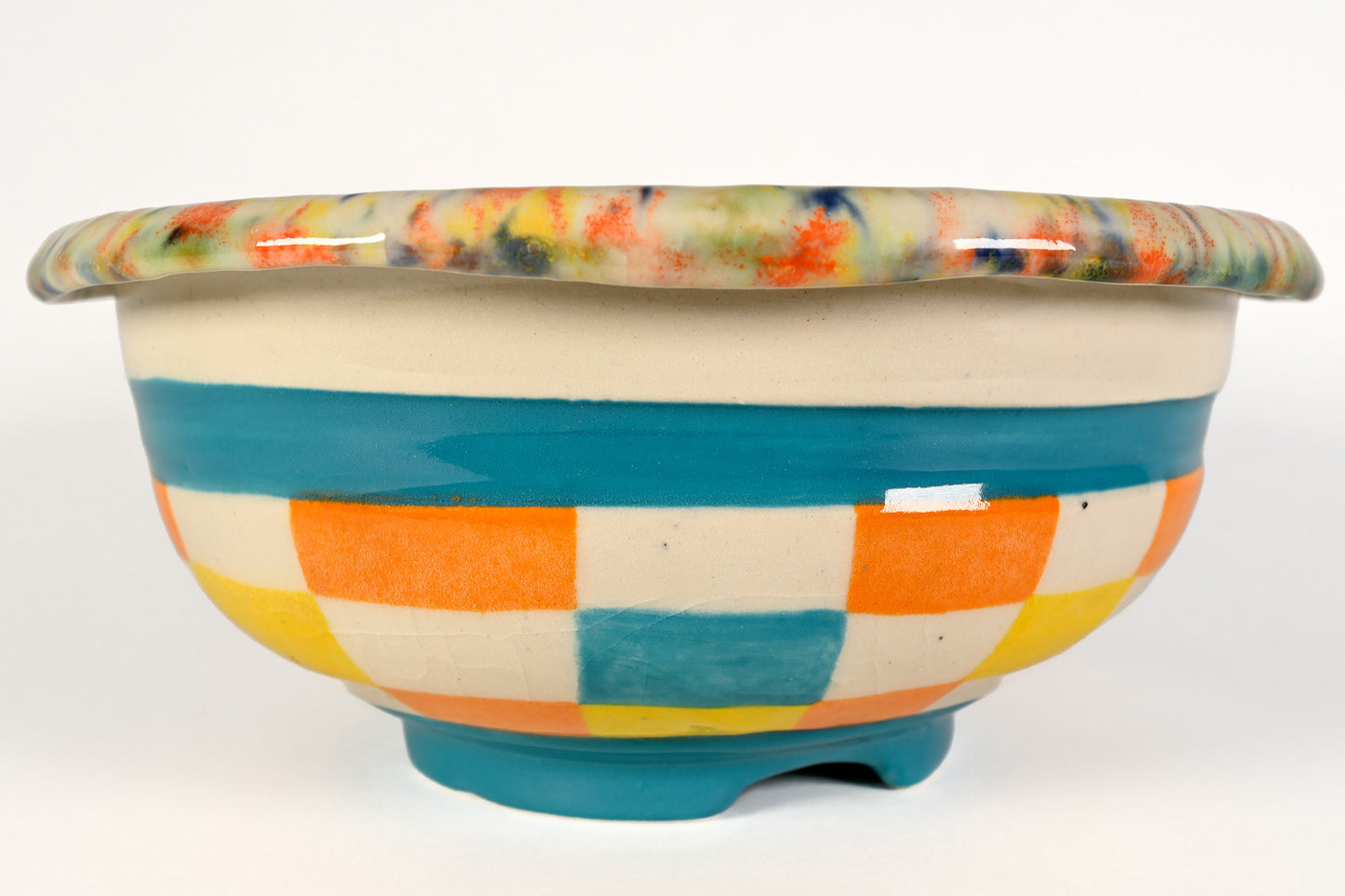 Checker Bowl by Jennifer Calandra