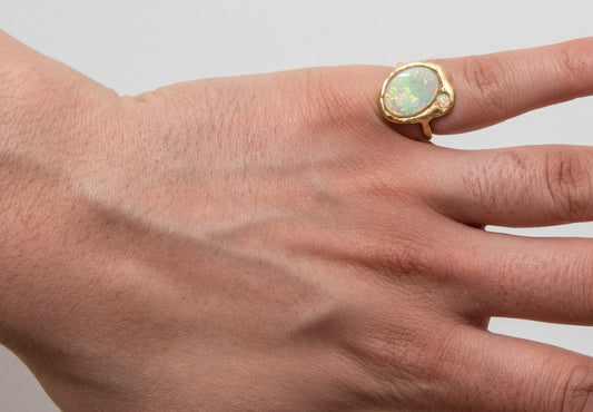 Opal orbit Ring by Gabrielle Valenti