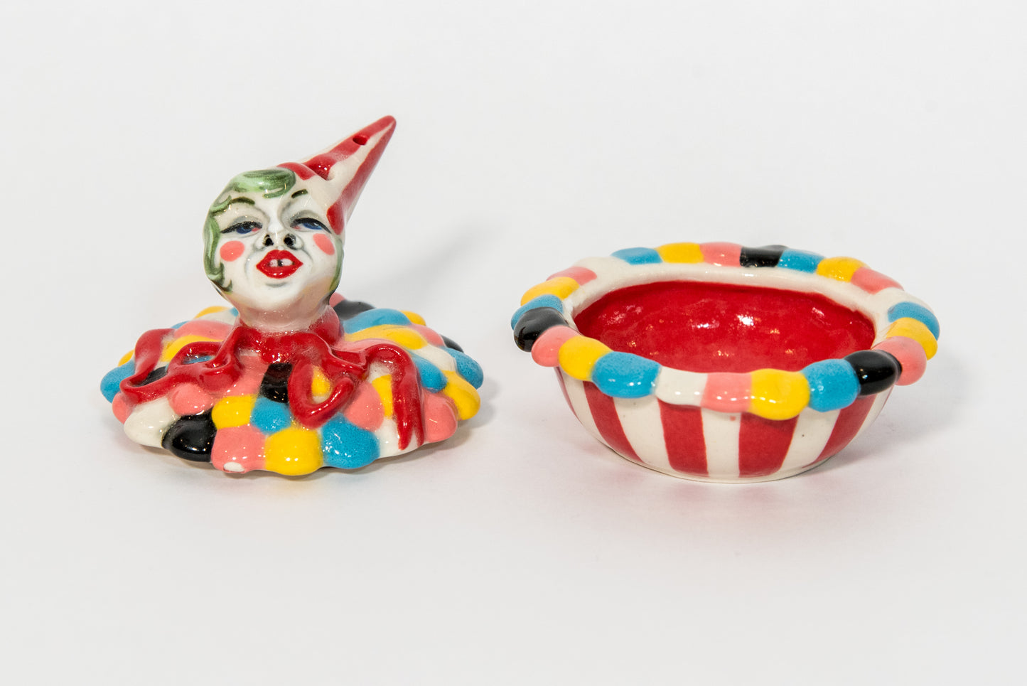 Jennifer Calandra Ceramic Harlequin Jar with Lid